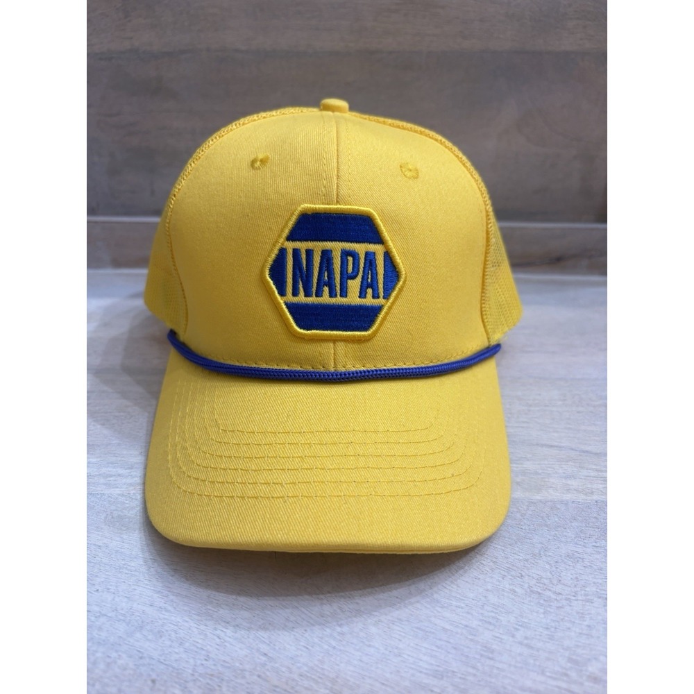 NAPA 100th Anniversary Yellow Trucker Hat Adjustable Mesh Back One Size
